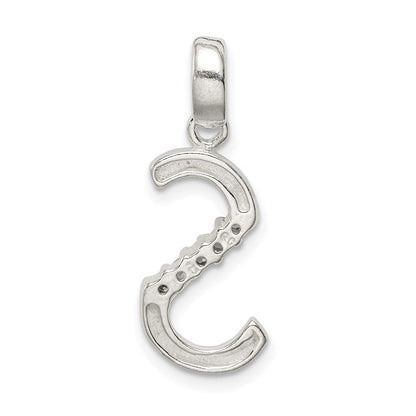Sterlingsilber Zirkonia Buchstabe S Initiale Anhänger