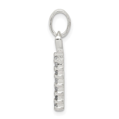 Sterlingsilber Zirkonia Buchstabe T Initiale Anhänger