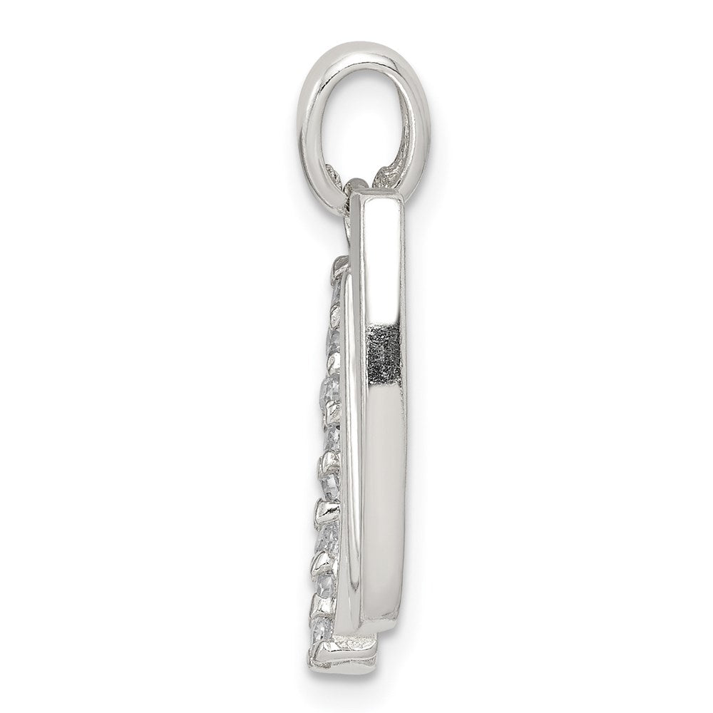 Sterlingsilber Zirkonia Buchstabe W Initiale Anhänger