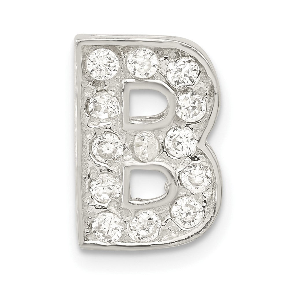 Sterlingsilber Zirkonia Initiale B Charm
