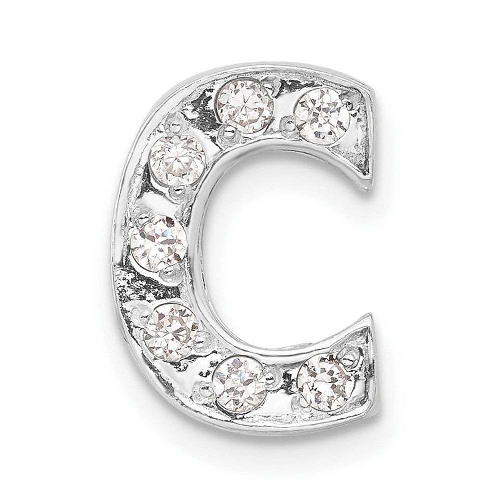 Sterlingsilber Zirkonia Initiale C Charm