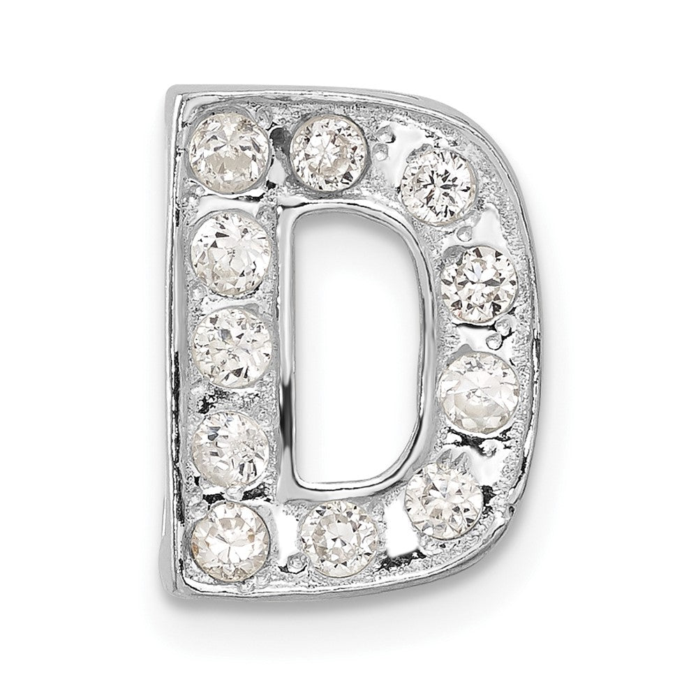 Sterlingsilber Zirkonia Initiale D Charm