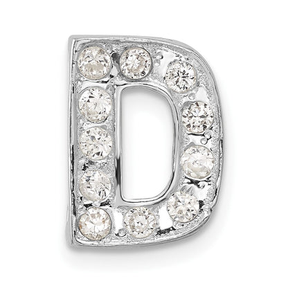 Sterlingsilber Zirkonia Initiale D Charm