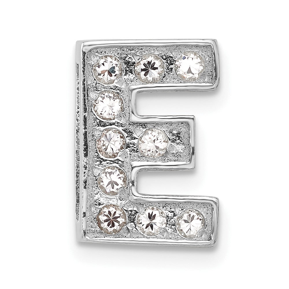 Sterlingsilber Zirkonia Initiale E Charm