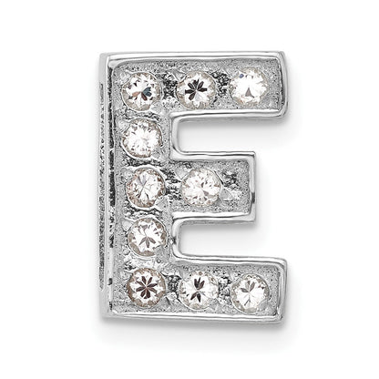 Sterlingsilber Zirkonia Initiale E Charm
