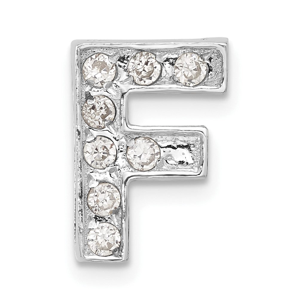 Sterlingsilber Zirkonia Initiale F Charm