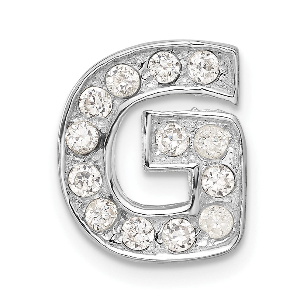 Sterlingsilber Zirkonia Initiale G Charm