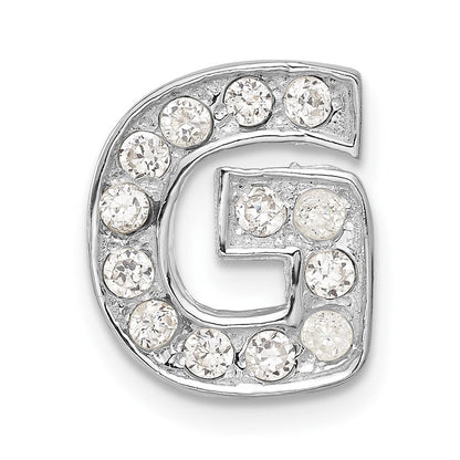 Sterlingsilber Zirkonia Initiale G Charm