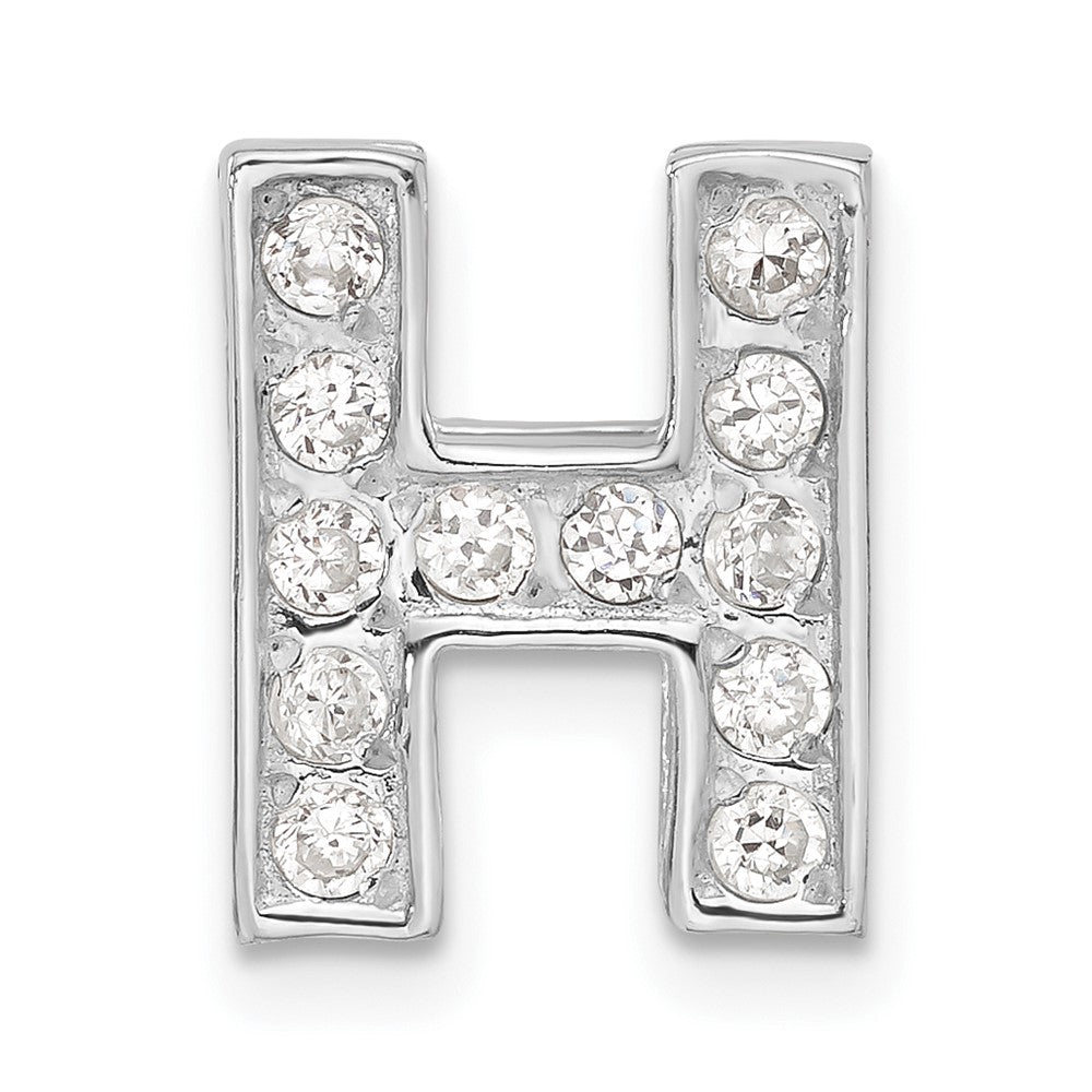 Sterlingsilber Zirkonia Initiale H Charm