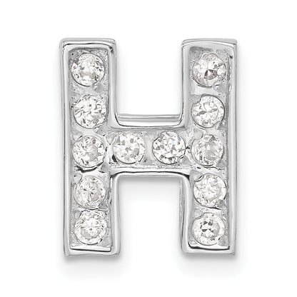 Sterlingsilber Zirkonia Initiale H Charm