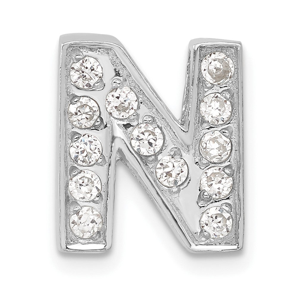 Sterlingsilber Zirkonia Initiale N Charm