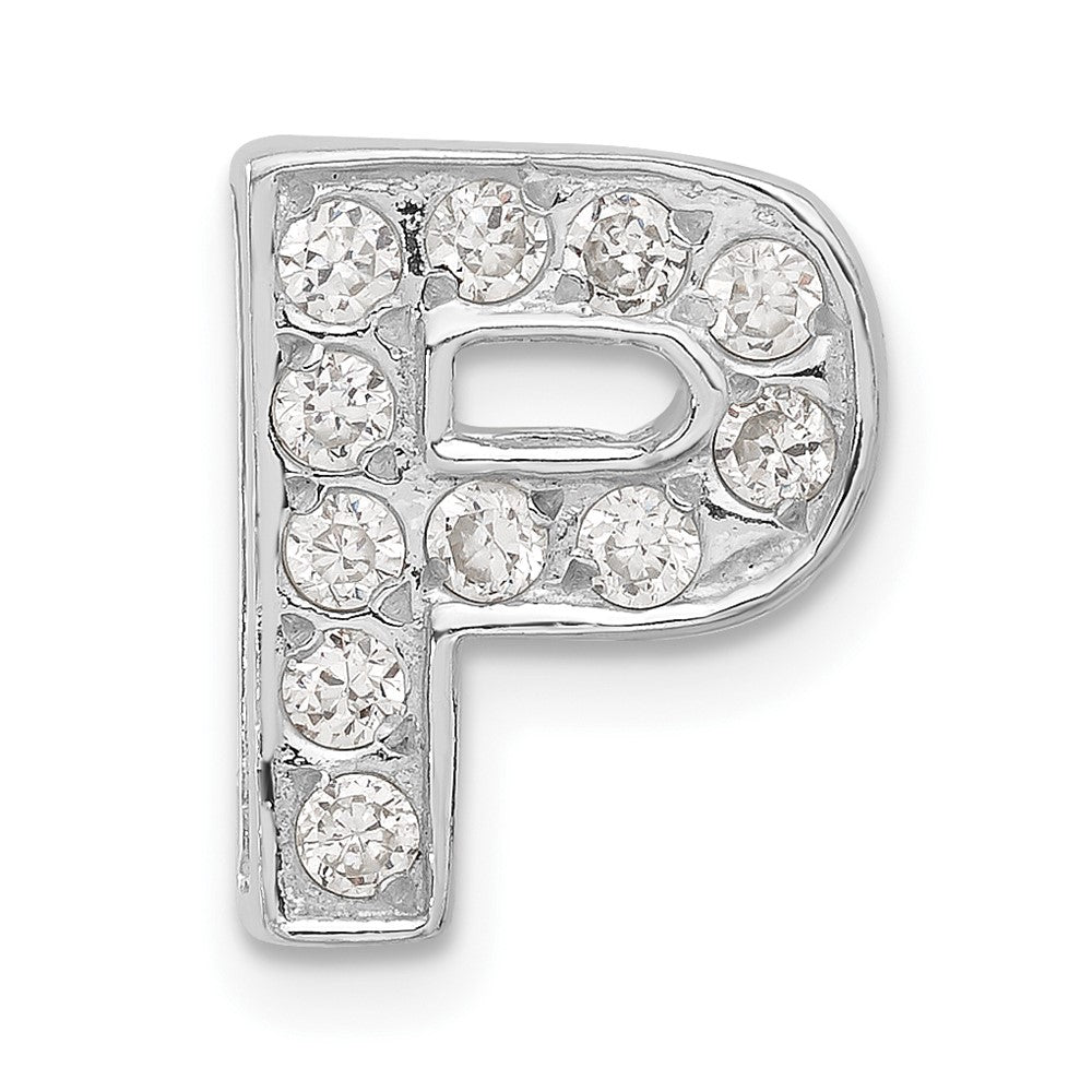Sterlingsilber Zirkonia Initiale P Charm