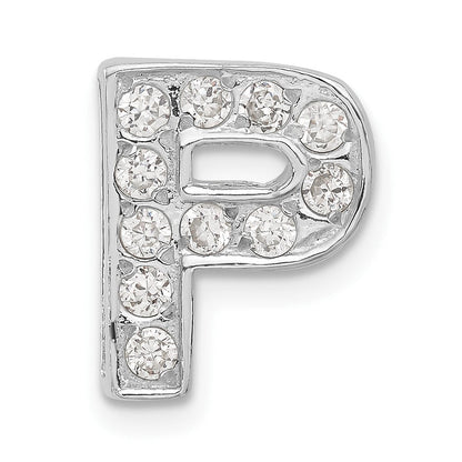 Sterlingsilber Zirkonia Initiale P Charm