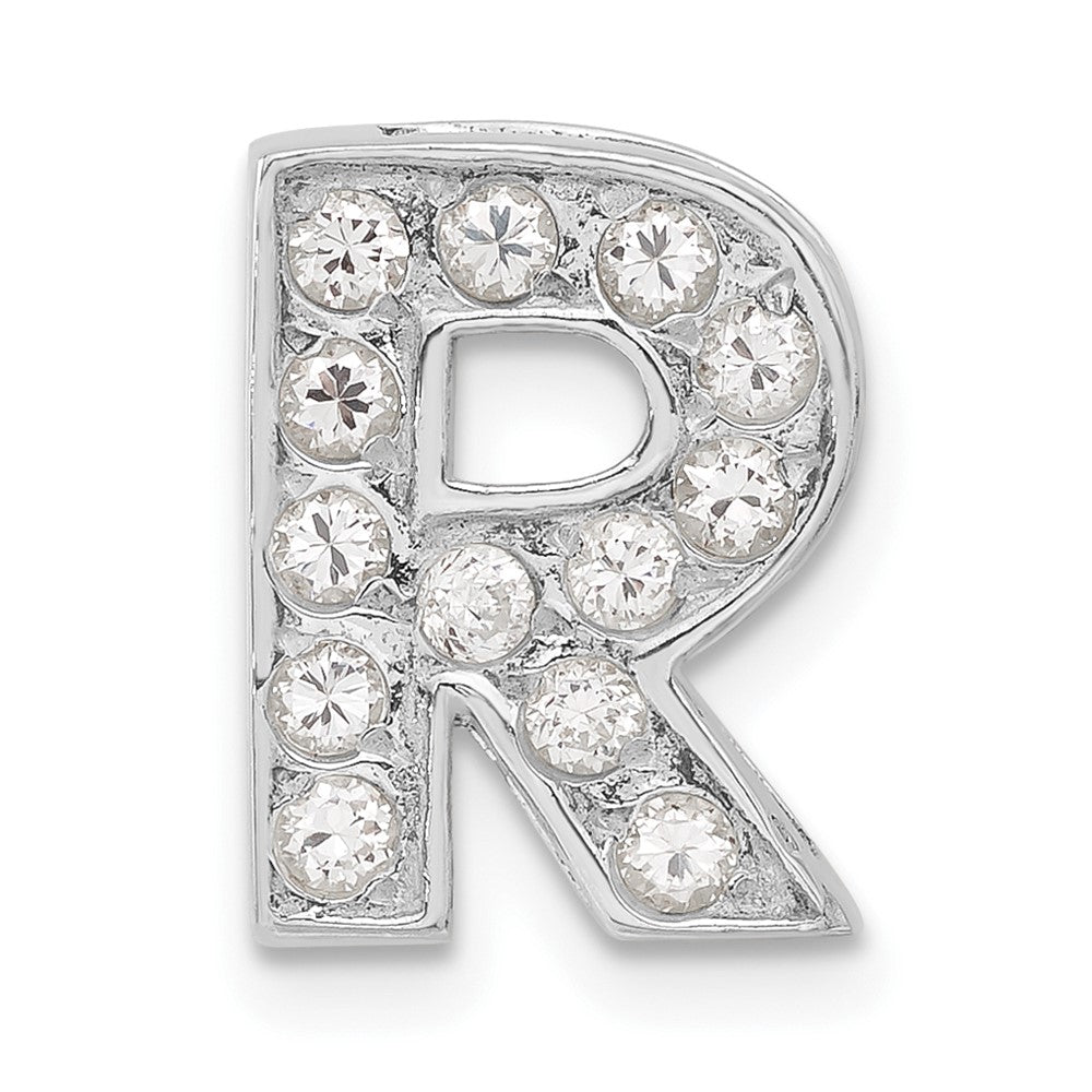 Sterlingsilber Zirkonia Initiale R Charm