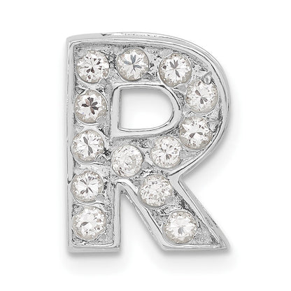 Sterlingsilber Zirkonia Initiale R Charm