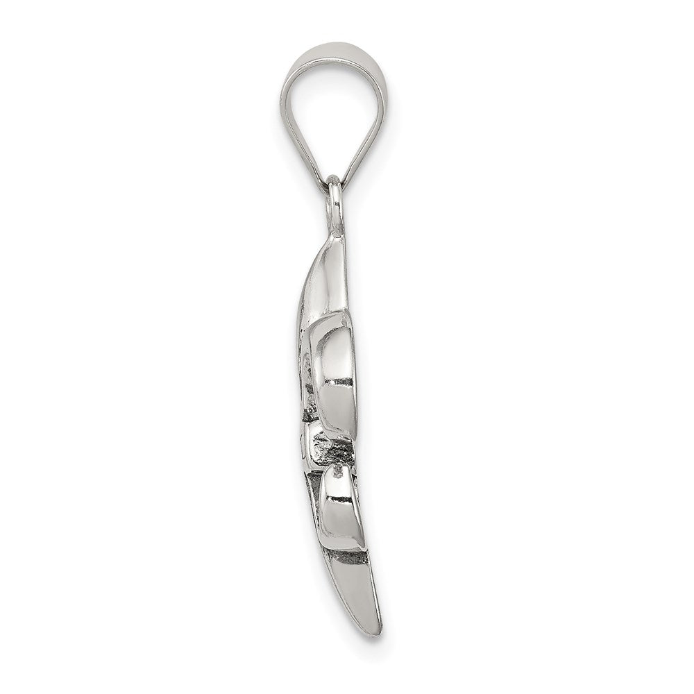 Sterlingsilber Antikisiert Fleur De Lis Anhänger