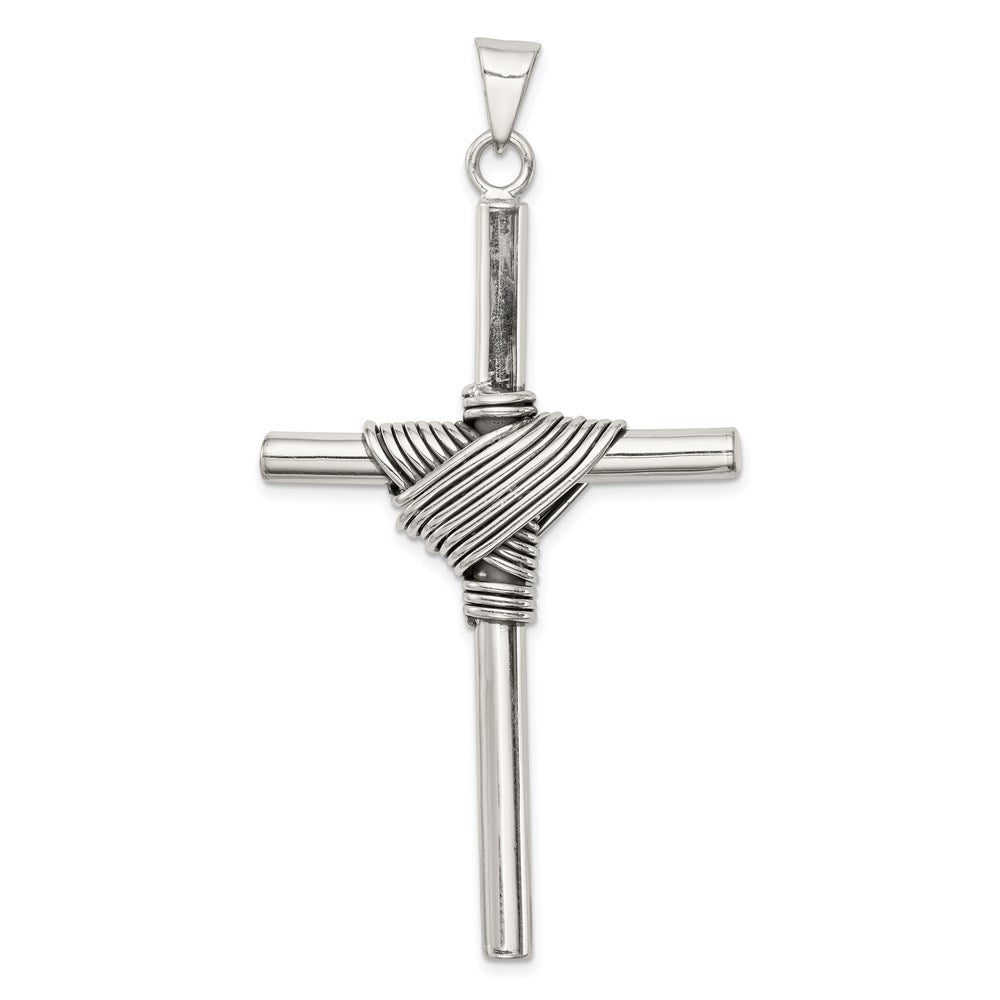 Sterlingsilber Antikisiert Kreuz Anhänger