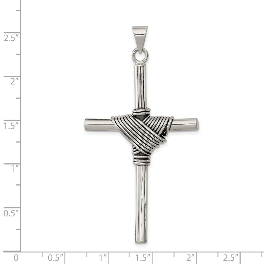 Sterlingsilber Antikisiert Kreuz Anhänger