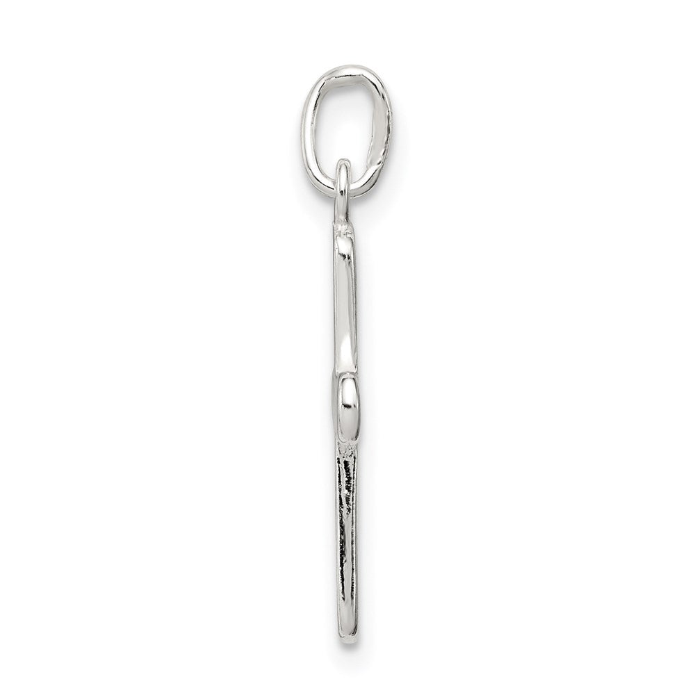 Sterlingsilber Poliert Kreuz Charm