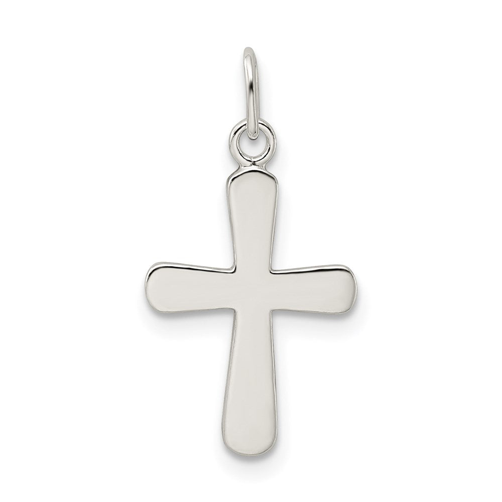 Sterlingsilber Poliert Kreuz Charm