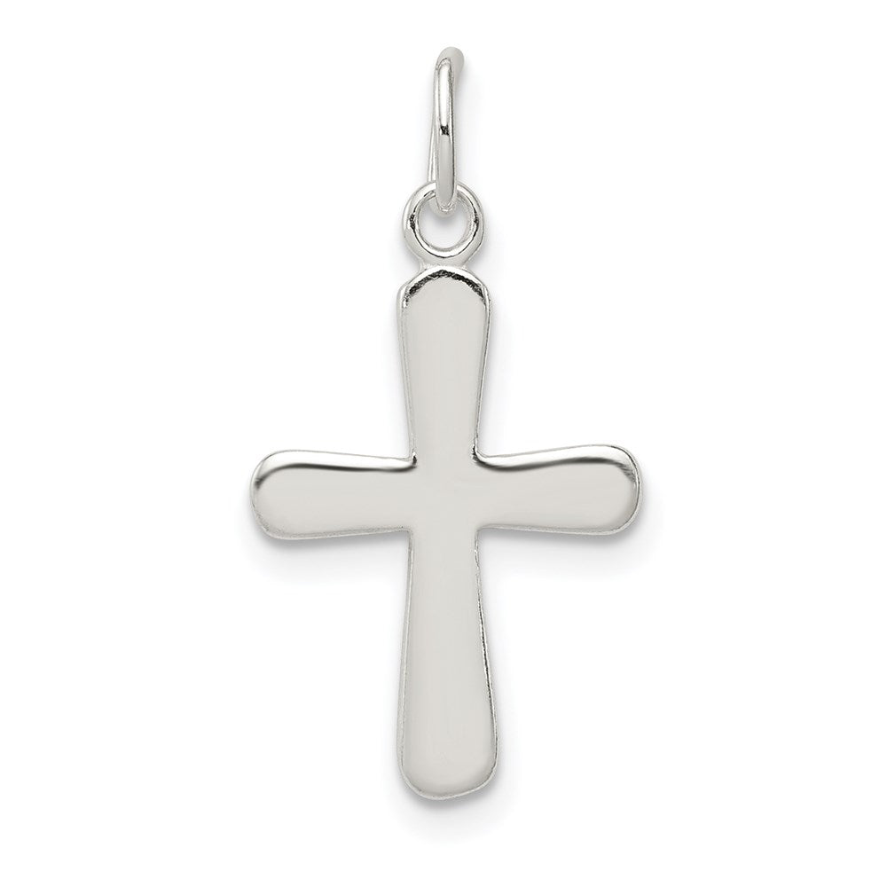 Sterlingsilber Poliert Kreuz Charm