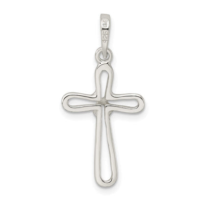 Sterlingsilber Poliert Kreuz Anhänger