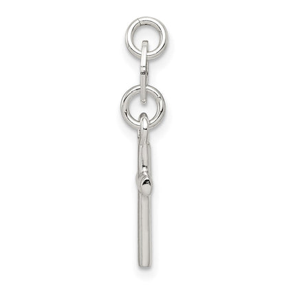 Sterlingsilber Poliert Kreuz Charm