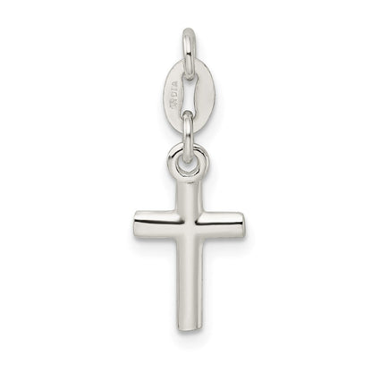 Sterlingsilber Poliert Kreuz Charm