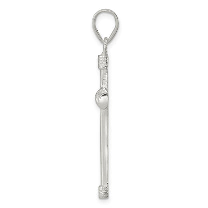 Sterlingsilber Poliert Kreuz Anhänger