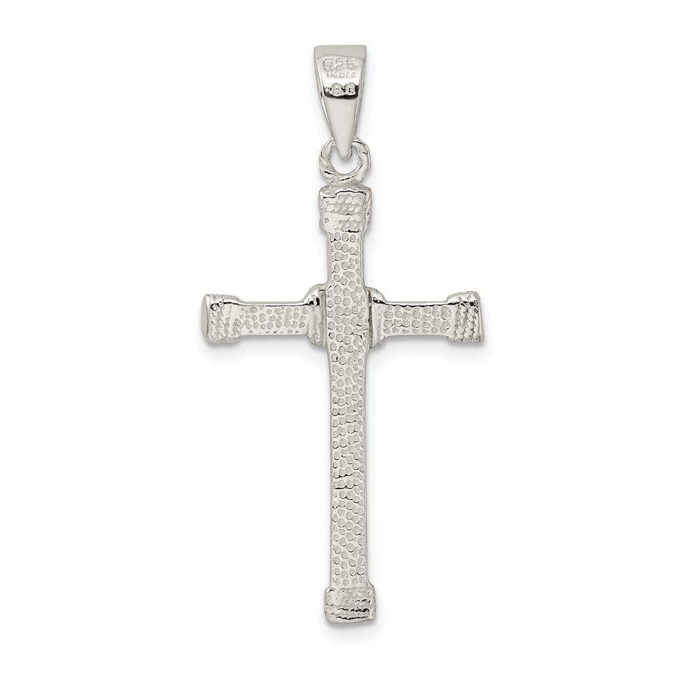 Sterlingsilber Poliert Kreuz Anhänger