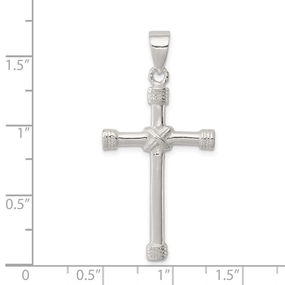 Sterlingsilber Poliert Kreuz Anhänger