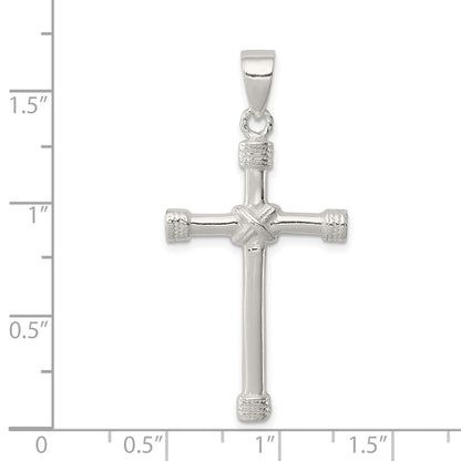 Sterlingsilber Poliert Kreuz Anhänger