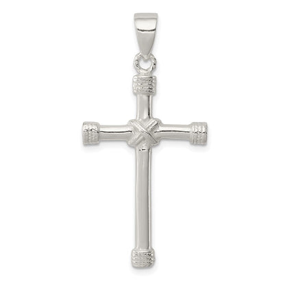 Sterlingsilber Poliert Kreuz Anhänger