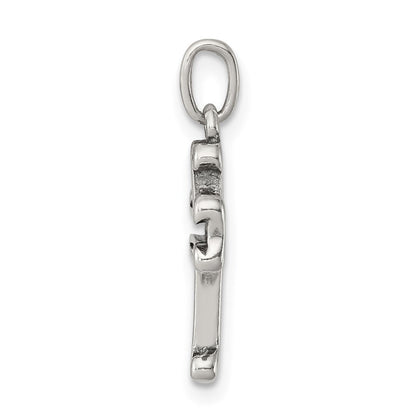 Sterlingsilber Antikisiert Kreuz Charm