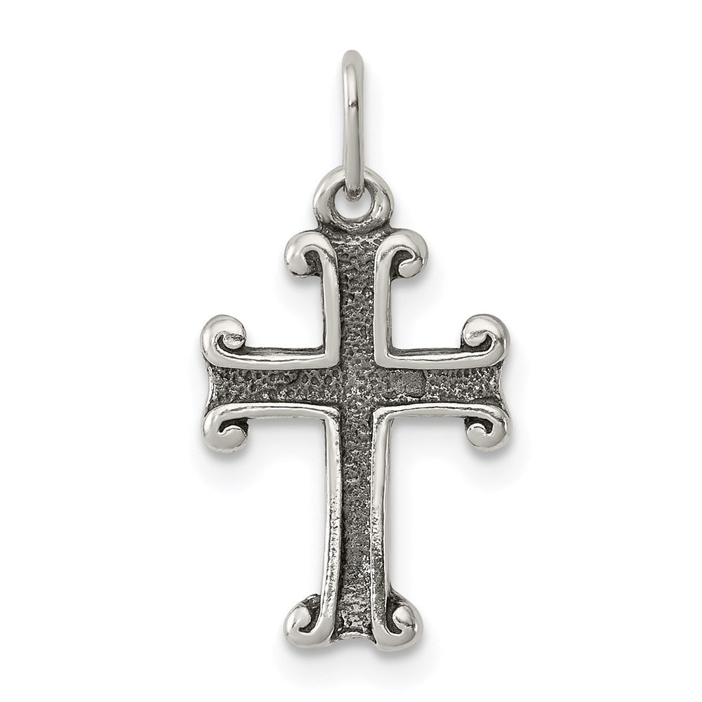 Sterlingsilber Antikisiert Kreuz Charm