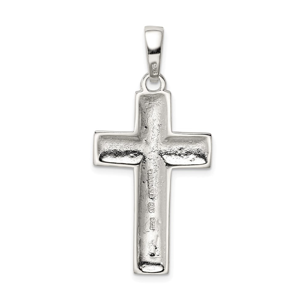 Sterlingsilber Poliert Kreuz Anhänger