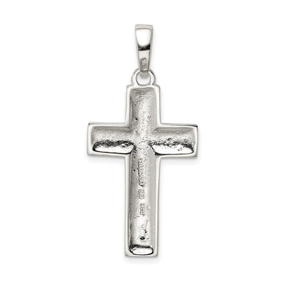 Sterlingsilber Poliert Kreuz Anhänger
