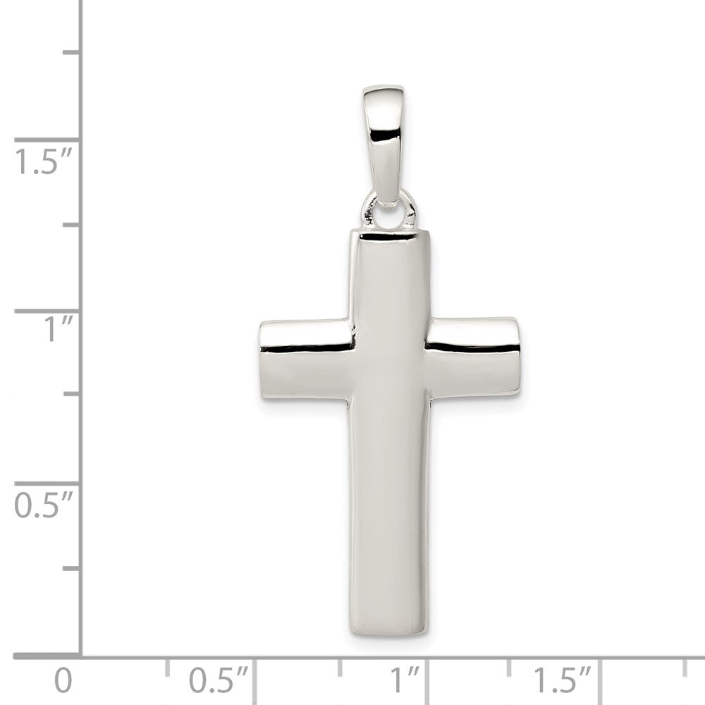 Sterlingsilber Poliert Kreuz Anhänger