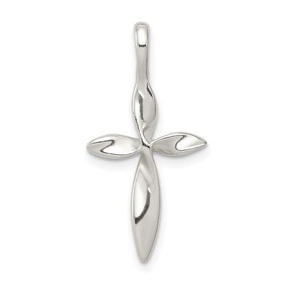 Sterlingsilber Gedreht Kreuz Anhänger