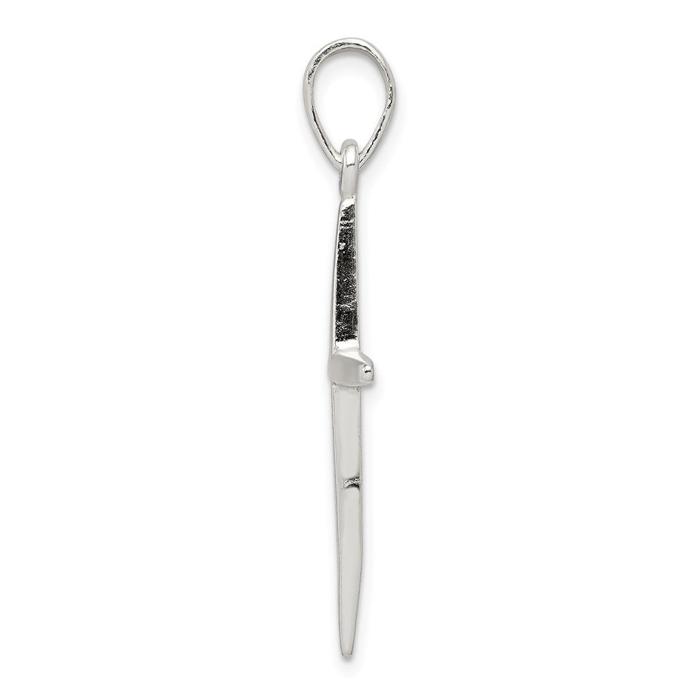 Sterlingsilber Poliert Kreuz Anhänger