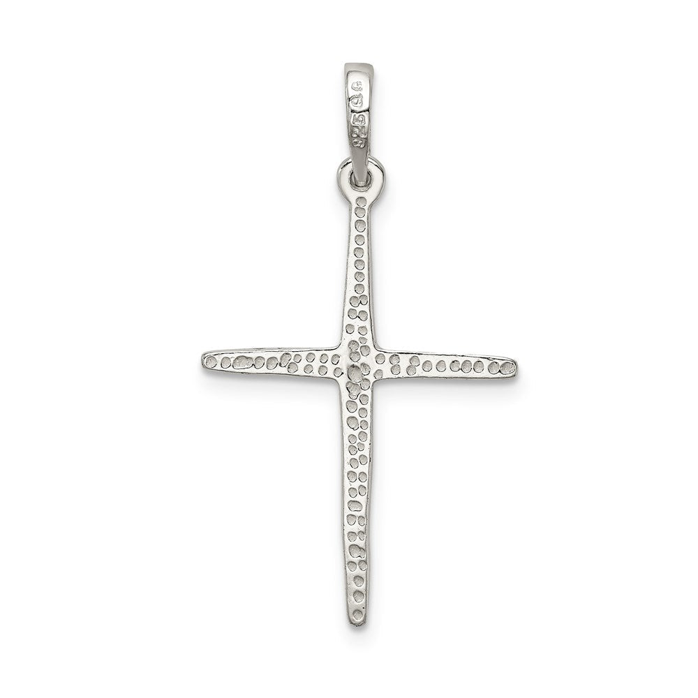 Sterlingsilber Poliert Kreuz Anhänger