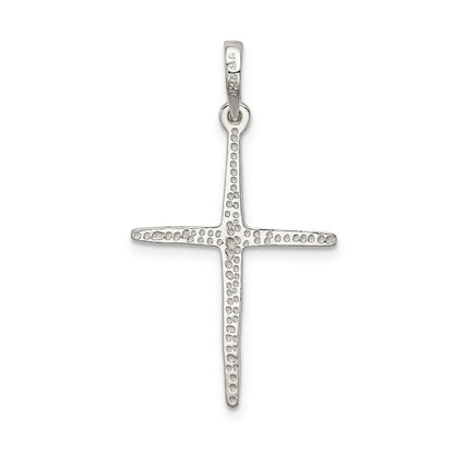 Sterlingsilber Poliert Kreuz Anhänger