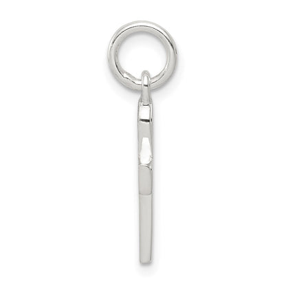 Sterlingsilber Schwarz Emaille Kreuz Anhänger
