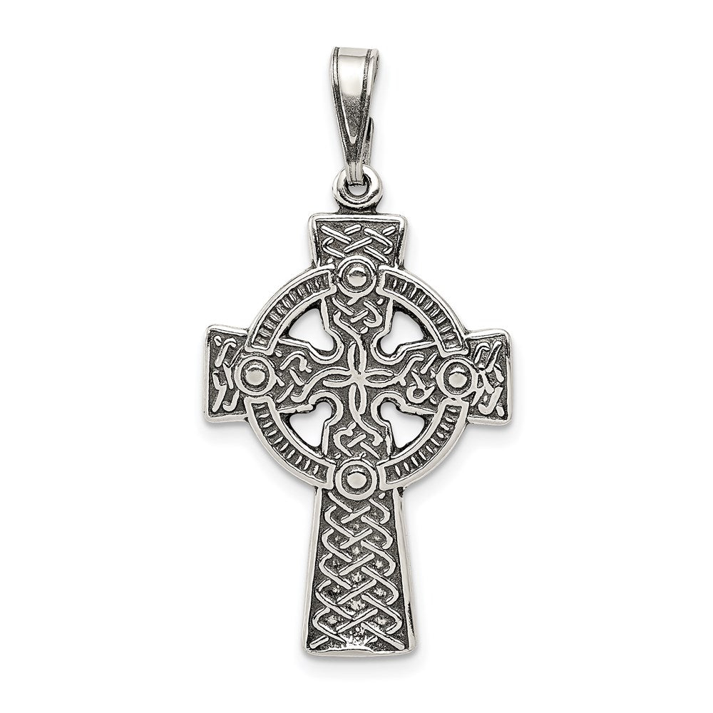 Sterlingsilber Antikisiert Keltisch Kreuz Anhänger