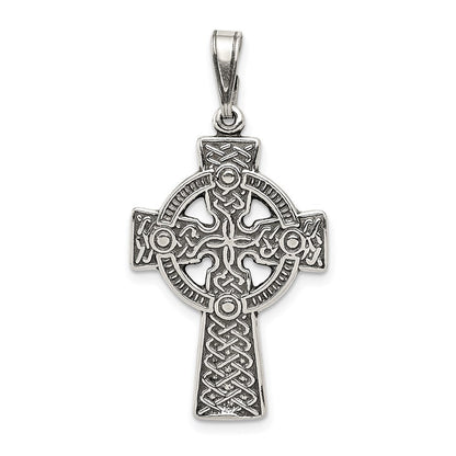 Sterlingsilber Antikisiert Keltisch Kreuz Anhänger