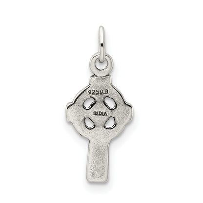 Sterlingsilber Antikisiert Keltisch Kreuz Charm