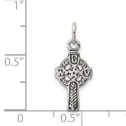 Sterlingsilber Antikisiert Keltisch Kreuz Charm