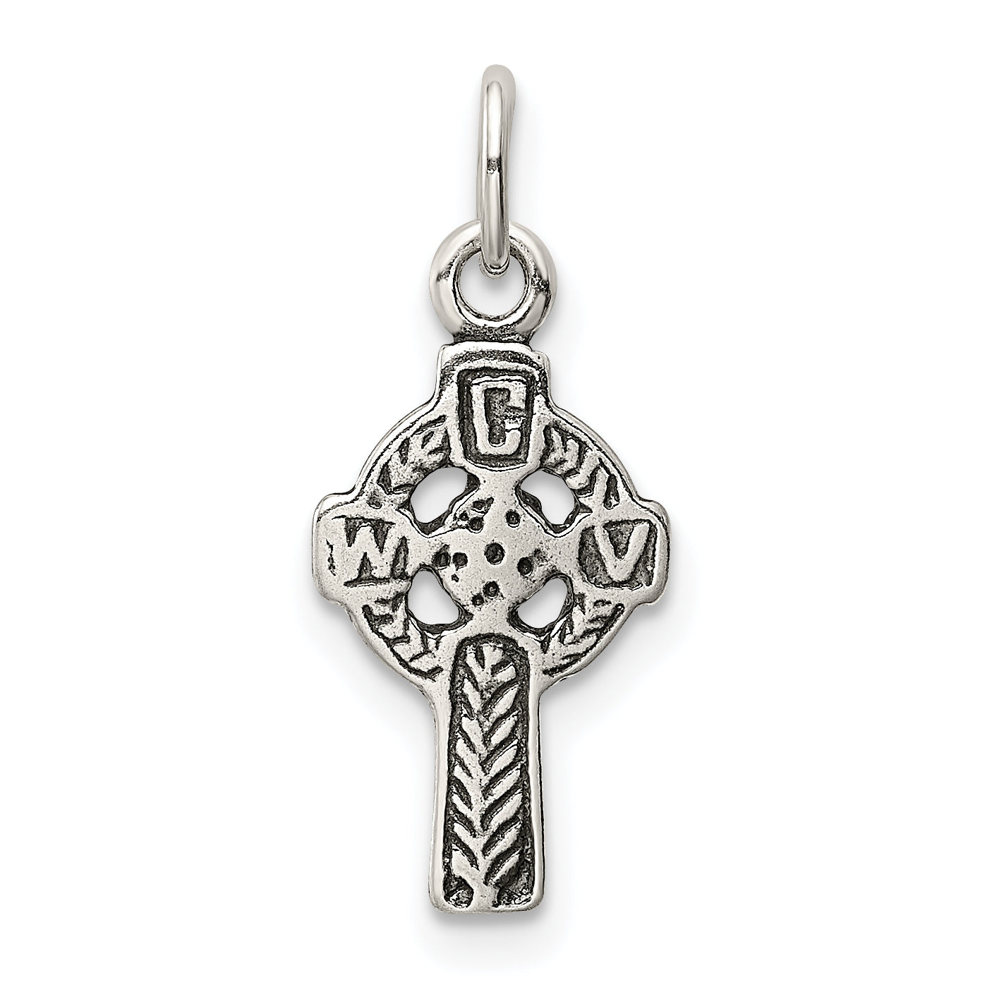 Sterlingsilber Antikisiert Keltisch Kreuz Charm