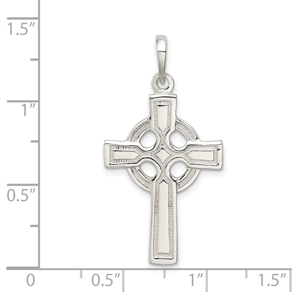 Sterlingsilber Poliert Kreuz Anhänger