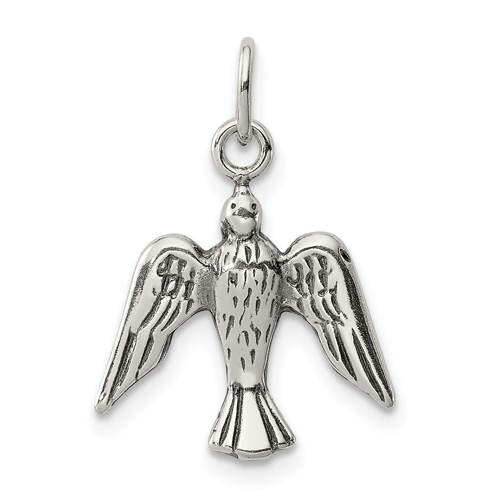 Sterlingsilber Antikisiert Taube Charm